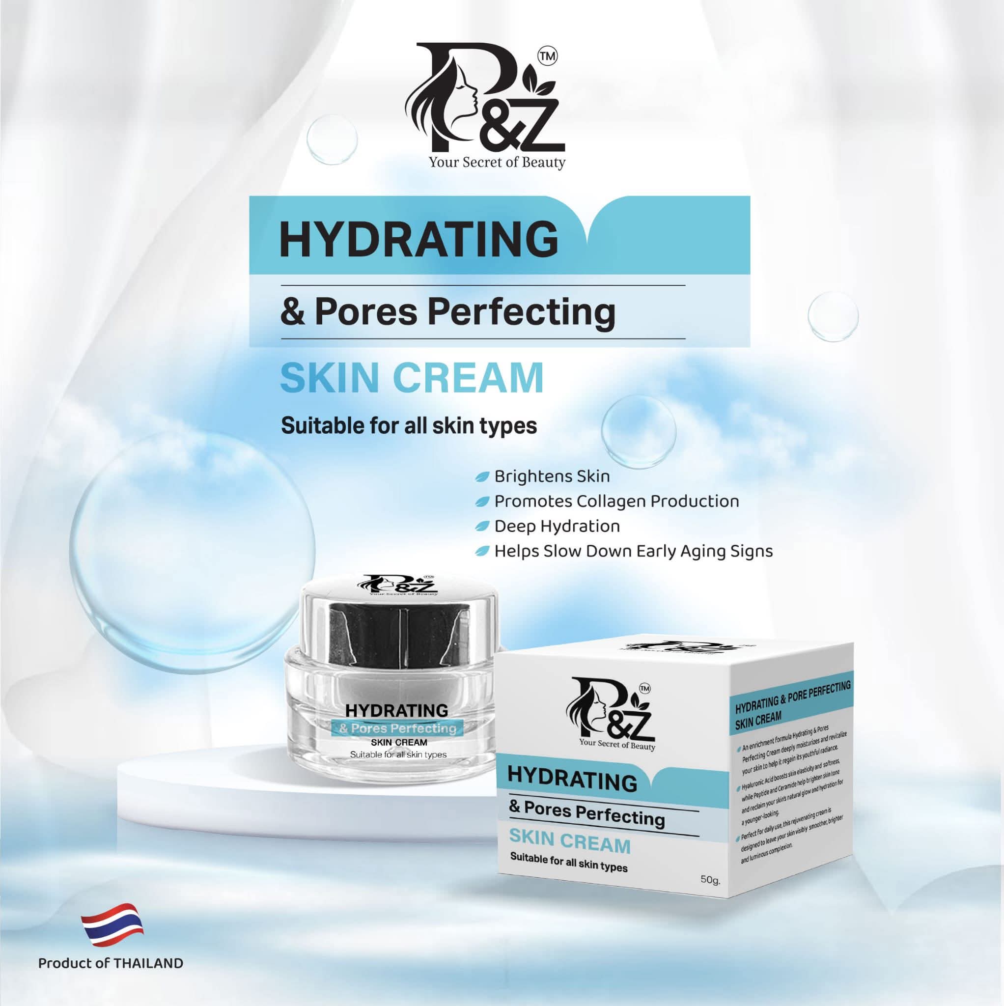 P&Z Hydrating & Pores Perfecting Cream 50g
